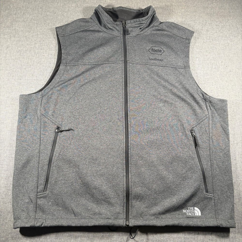 The North Face WindWall Vest Mens XXXL Gray Roche Logo NF0A3L3Z